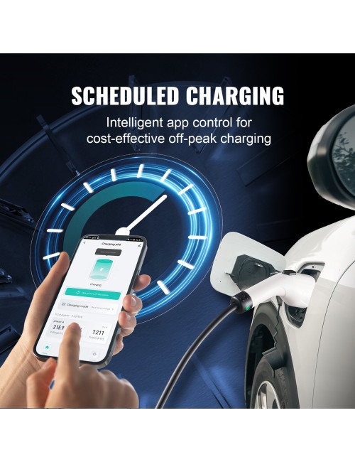 Vevor Φορητός Μονοφασικός Σταθμός Φόρτισης με οθόνη 3.7kW Type 2 (EV-B06-EU003B)