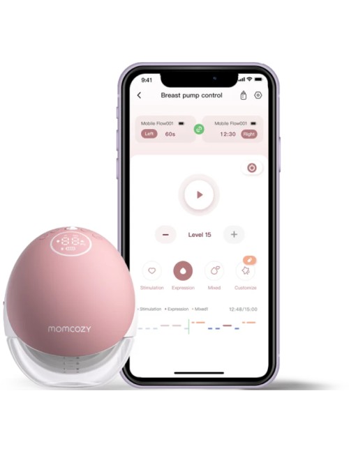 Momcozy Διπλό Ηλεκτρικό Ασύρματο Θήλαστρο M9 (red)