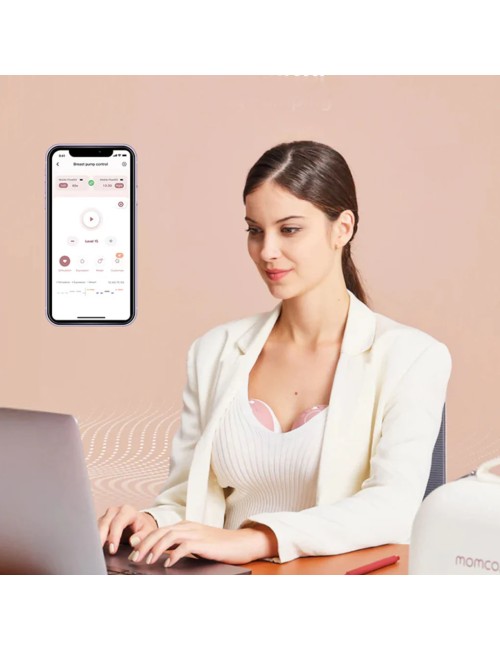 Momcozy Διπλό Ηλεκτρικό Ασύρματο Θήλαστρο M9 (red)