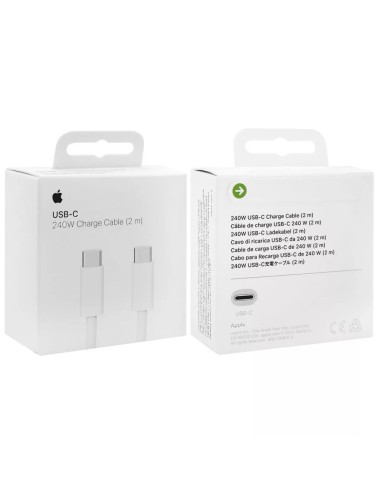 Apple Cable USB-C male - USB-C 240W Λευκό 2m (MU2G3ZM/A)