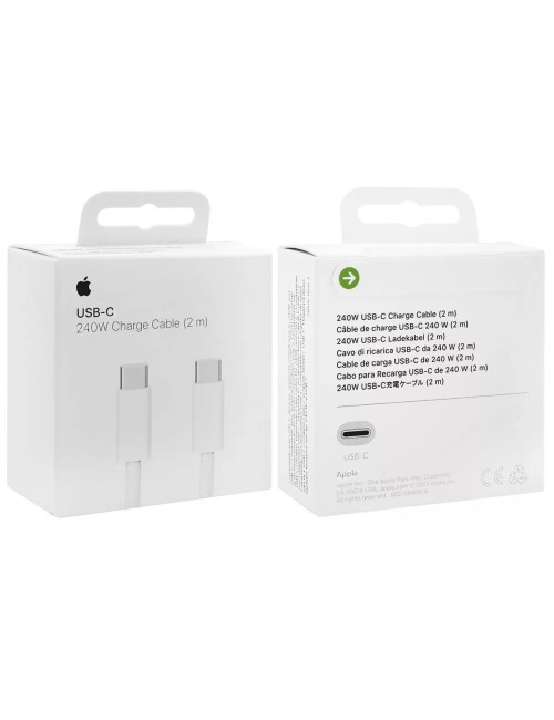 Apple Cable USB-C male - USB-C 240W Λευκό 2m (MU2G3ZM/A)
