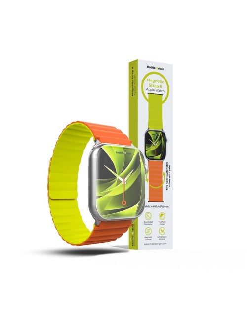 Mobile Origin Magnetic Watch Strap II,  orange/green for Apple Watch 49mm/46mm/45mm/44mm