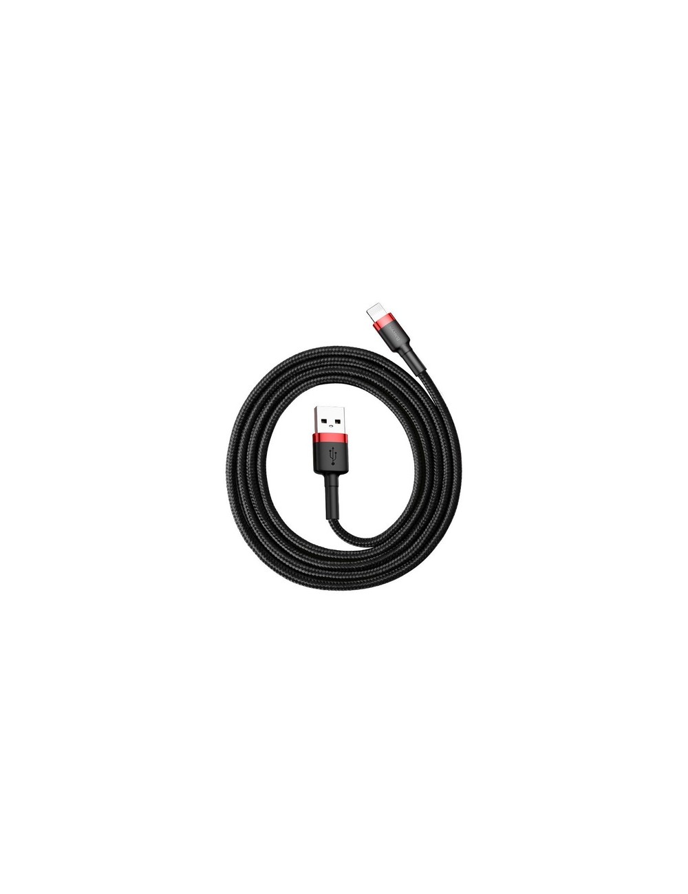 Baseus Καλώδιο USB σε Lightning Cafule 2.4A 1m (Κόκκινο/Μαύρο)