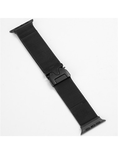 Λουράκι KALEBOL για Apple Watch 10 46mm / Ultra 2 / Ultra 49mm / 9 8 7 45mm Parachute Buckle Milanese Stainless Steel  - Black | Λουράκια