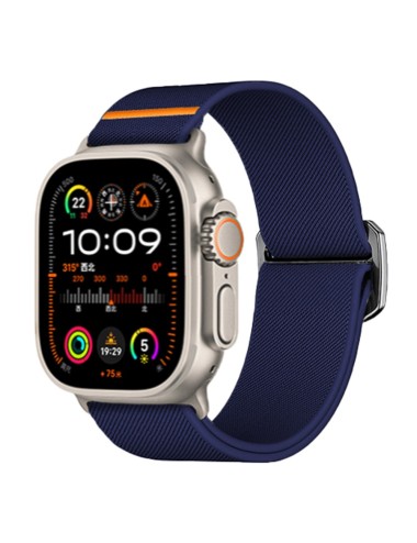 Λουράκι KALEBOL για Apple Watch 10 46mm / Ultra 2 / Ultra 49mm / 9 8 7 45mm Nylon Watch Strap - Dark Blue | Λουράκια