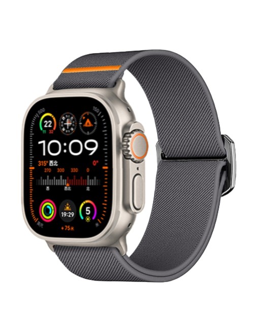 Λουράκι KALEBOL για Apple Watch 10 46mm / Ultra 2 / Ultra 49mm / 9 8 7 45mm Nylon Watch Strap - Dark Grey