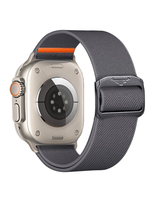 Λουράκι KALEBOL για Apple Watch 10 46mm / Ultra 2 / Ultra 49mm / 9 8 7 45mm Nylon Watch Strap - Dark Grey