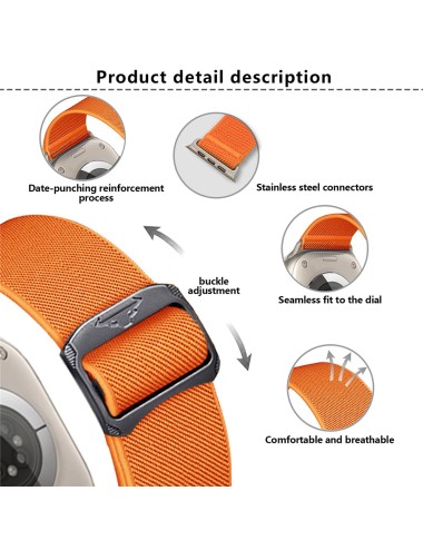 Λουράκι KALEBOL για Apple Watch 10 46mm / Ultra 2 / Ultra 49mm / 9 8 7 45mm Nylon Watch Strap - Army Green | Λουράκια