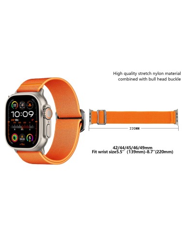 Λουράκι KALEBOL για Apple Watch 10 46mm / Ultra 2 / Ultra 49mm / 9 8 7 45mm Nylon Watch Strap - Army Green | Λουράκια