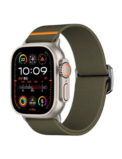 Λουράκι KALEBOL για Apple Watch 10 46mm / Ultra 2 / Ultra 49mm / 9 8 7 45mm Nylon Watch Strap - Army Green