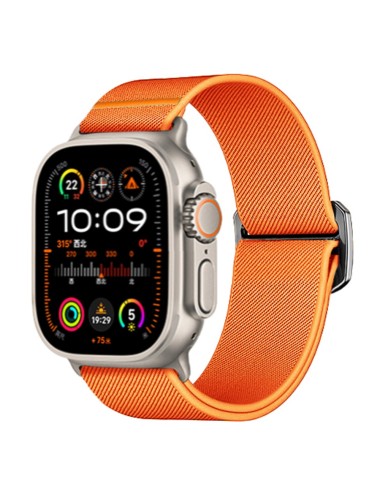 Λουράκι KALEBOL για Apple Watch 10 46mm / Ultra 2 / Ultra 49mm / 9 8 7 45mm Nylon Watch Strap - Orange | Λουράκια
