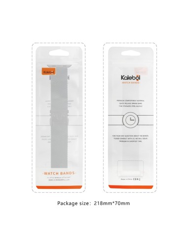 Λουράκι KALEBOL για Apple Watch 10 46mm / Ultra 2 / Ultra 49mm / 9 8 7 45mm Parachute Buckle Watch Strap - Black | Λουράκια