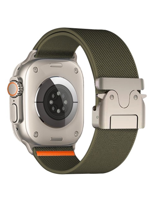 Λουράκι KALEBOL για Apple Watch 10 46mm / Ultra 2 / Ultra 49mm / 9 8 7 45mm Parachute Buckle - Army Green