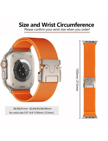 Λουράκι KALEBOL για Apple Watch 10 46mm / Ultra 2 / Ultra 49mm / 9 8 7 45mm Parachute Buckle - Black | Λουράκια