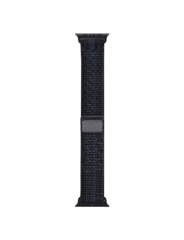 Λουράκι KALEBOL για Apple Watch 10 46mm / Ultra 2 / Ultra 49mm / 9 8 7 45mm Nylon Sport Watch Band - Black+Blue | Λουράκια
