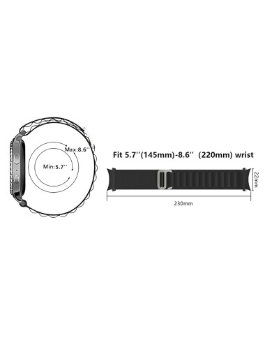 Λουράκι KALEBOL KLB-GSNL-001 για Samsung Galaxy Watch6 / Watch6 Classic / Watch 5 - Orange | Λουράκια