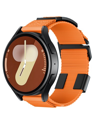 Λουράκι KALEBOL για Samsung Galaxy Watch6 / Huawei Watch GT4 46mm Braided Sport Nylon Strap 22mm - Orange | Λουράκια
