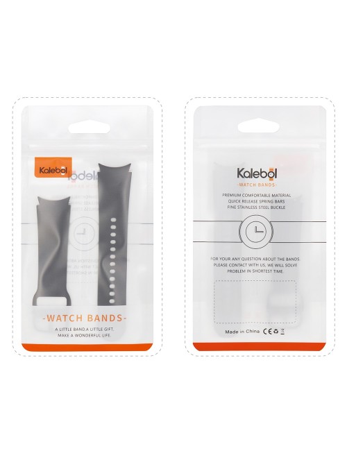 Λουράκι KALEBOL KLB-SSGJ-001 ΓΙΑ Garmin Fenix 7X / 7X Pro Silicone Watch Band 26mm - Black+Grey