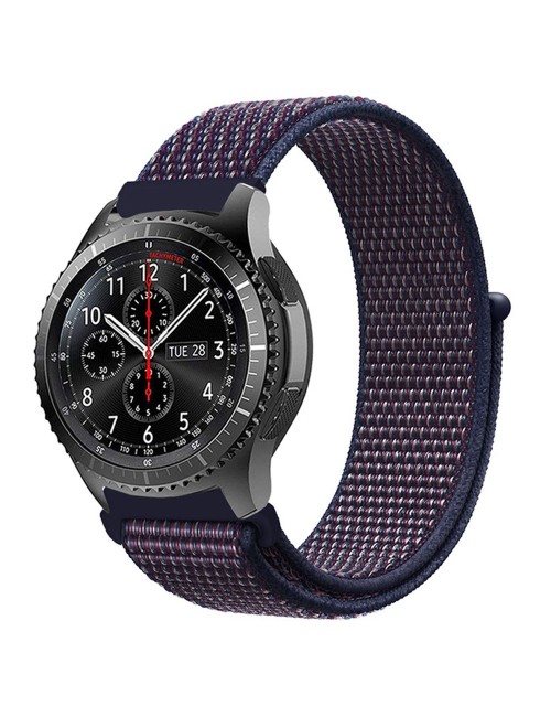 Λουράκι KALEBOL KLB-NLHH-001 για Samsung Galaxy Watch6 / Watch6 Classic Watch Strap 20mm Nylon Loop Band - Indigo Blue
