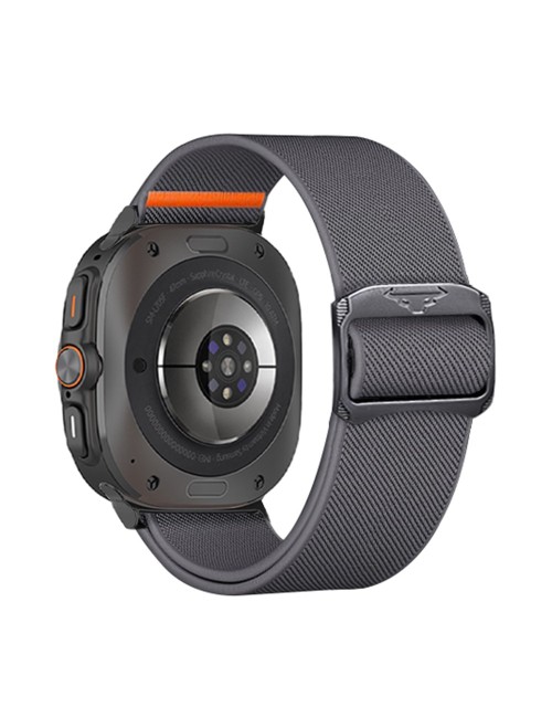 Λουράκι KALEBOL για Samsung Galaxy Watch Ultra 47mm Elastic Band with Bull Head Buckle - Dark Grey
