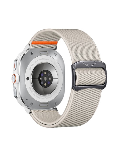 Λουράκι KALEBOL για Samsung Galaxy Watch Ultra 47mm Elastic Band with Bull Head Buckle - Starlight
