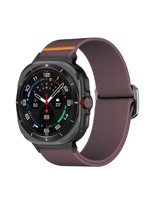 Λουράκι KALEBOL για Samsung Galaxy Watch Ultra 47mm Elastic Band with Bull Head Buckle - Purple