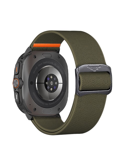 Λουράκι KALEBOL για Samsung Galaxy Watch Ultra 47mm Elastic Band with Bull Head Buckle - Army Green