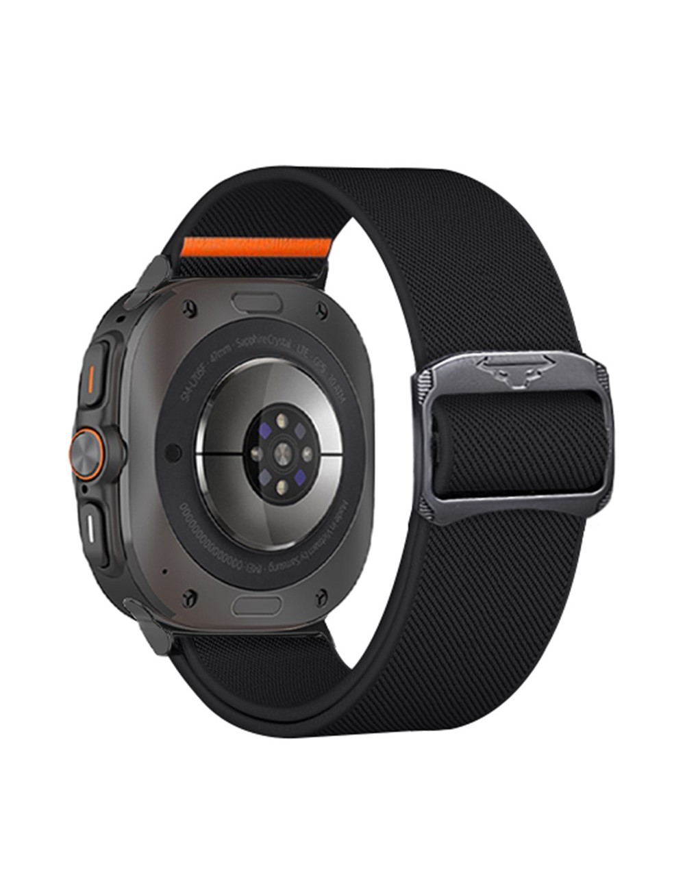 Λουράκι KALEBOL για Samsung Galaxy Watch Ultra 47mm Elastic Band with Bull Head Buckle - Black