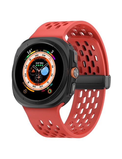 Λουράκι KALEBOL για Samsung Galaxy Watch Ultra 47mm Magnetic Replacement Strap - Red