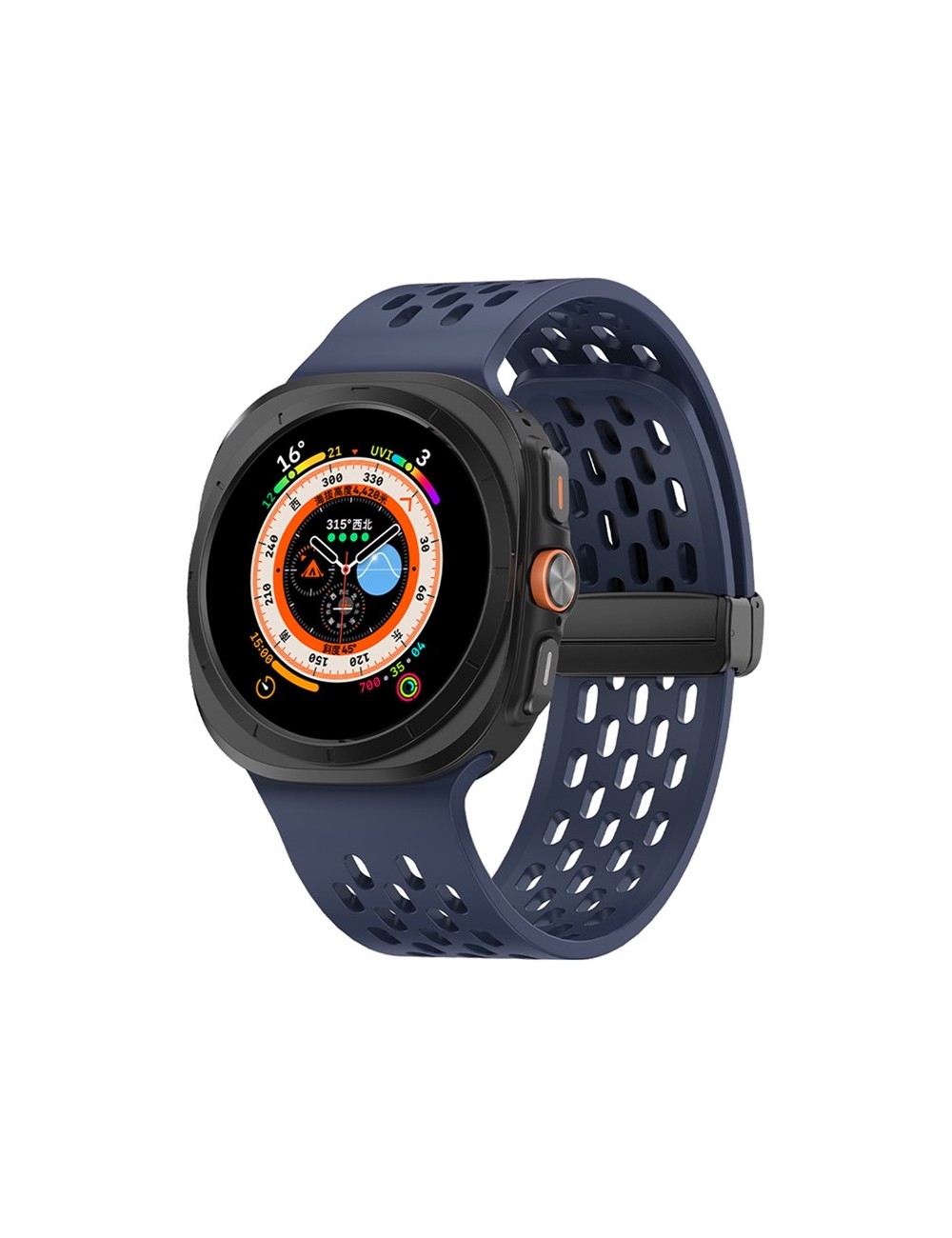 Λουράκι KALEBOL για Samsung Galaxy Watch Ultra 47mm Magnetic Replacement Strap - Navy Blue