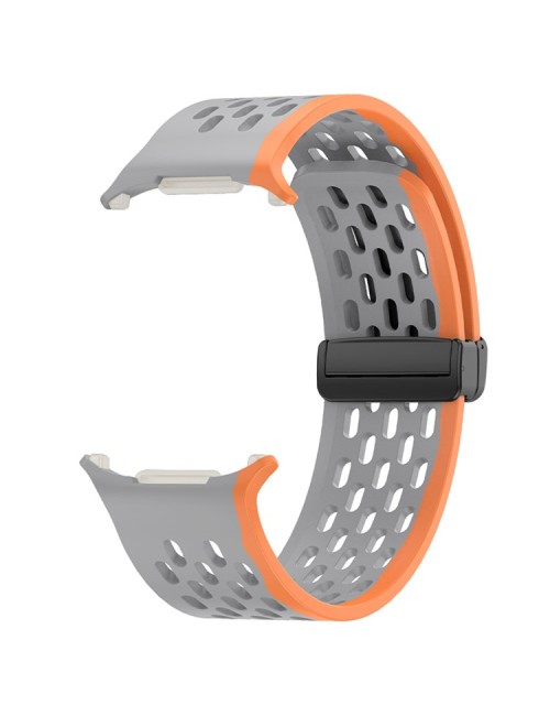 Λουράκι KALEBOL για Samsung Galaxy Watch Ultra 47mm Magnetic Replacement Strap - Grey+Orange