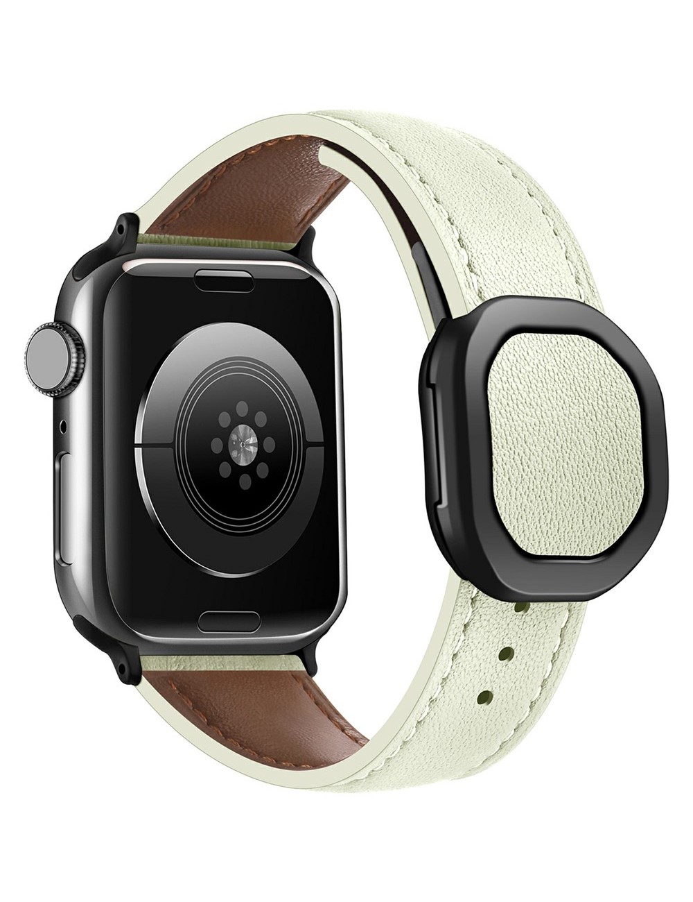 Λουράκι KALEBOL για Apple Watch 10 46mm / Ultra 2 / Ultra 49mm / 9 8 7 45mm Genuine Cow Leather - Beige
