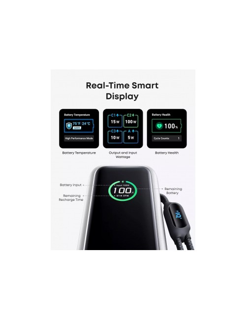 Anker 25000mAh Powerbank, 165W, QC + PD, Silver (A1695H41)