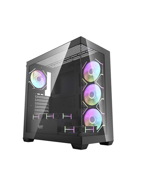 Darkflash Κουτί Υπολογιστή DS900 με 7 ανεμιστήρες ARGB (Μαύρο)