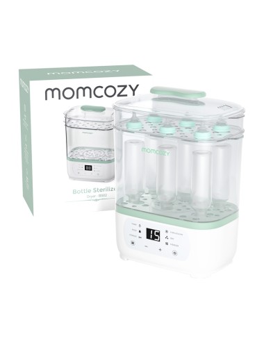 Momcozy BS002-WH12NB-A Βρεφικός Αποστειρωτής για 3 Μπιμπερό | Βρεφικοί Αποστειρωτές