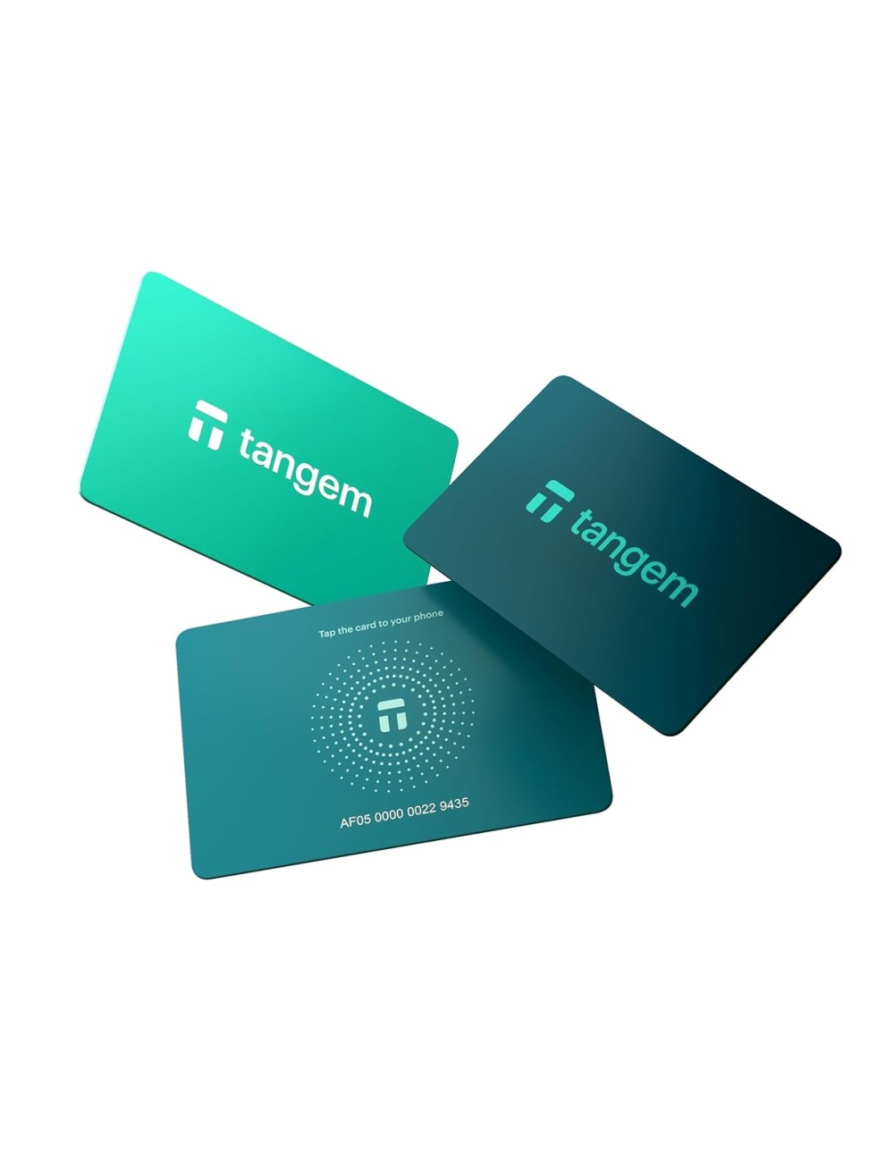 Tangem Wallet - 3-card set, Electric Sea