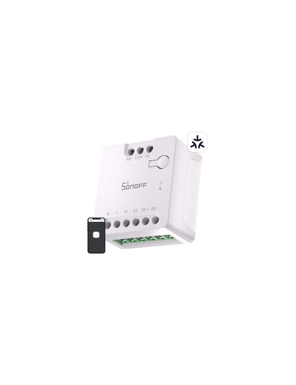 SONOFF MINI-D Smart WiFi Matter Switch (AC/DC 12-48V, ξηρή επαφή)