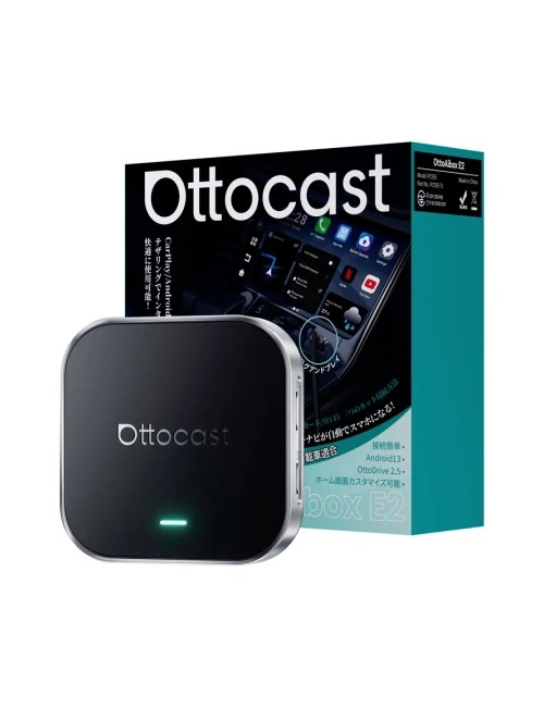 Ottocast OttoAibox E2 Ασύρματος προσαρμογέας αυτοκινήτου CarPlay/Android