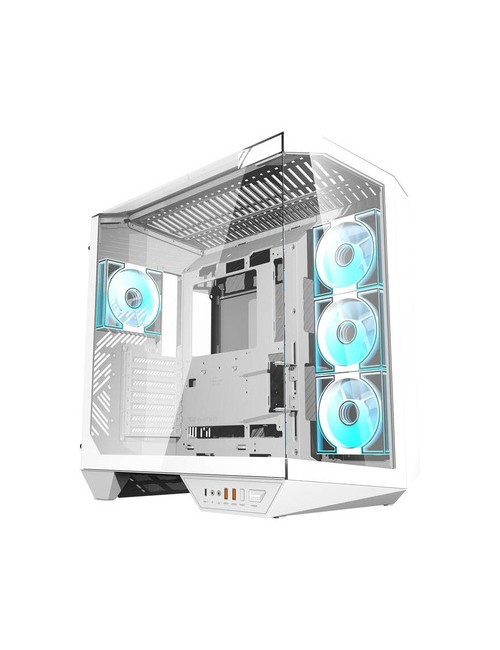 Darkflash DY470 θήκη υπολογιστή (λευκό) + 4 ανεμιστήρες