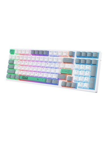 ONIKUMA G38 98 Keys USB Wired Mechanical Keyboard White (QWERTY) | Gaming Keyboards