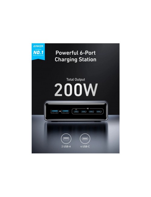 Anker Prime Desktop Charger 200W 3A Black