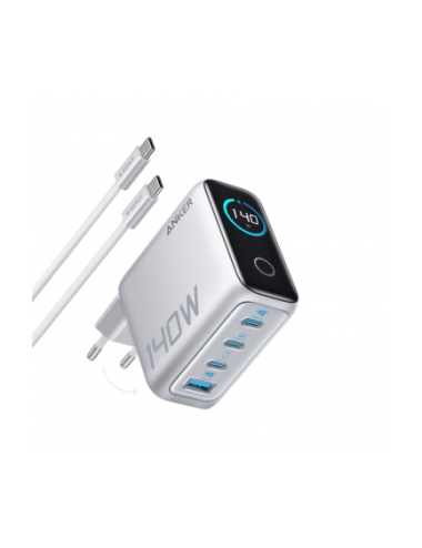 Anker Zolo Wall Charger 140W 5A with USB-C Cable Silver (B2697G41)