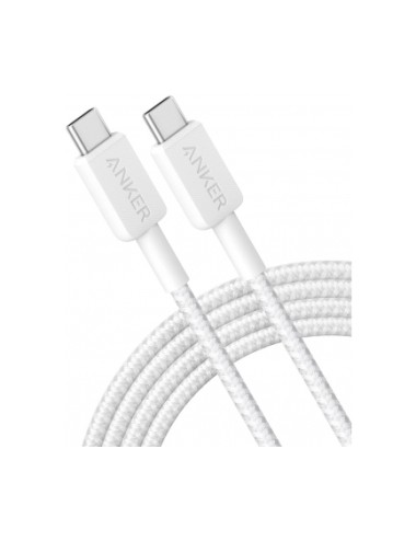 Anker 322 USB-C to USB-C Cable 60W, 3A 0.9m, White (A81F5G2)
