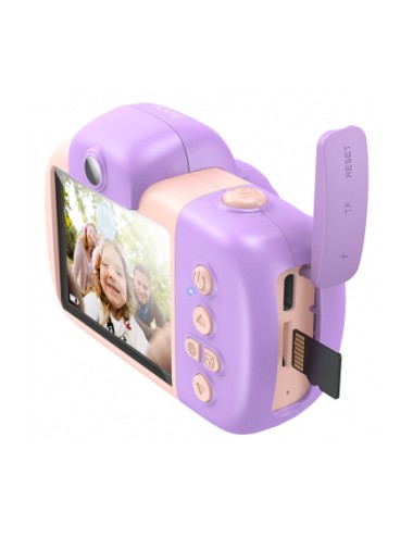 Hoco DV201 Digital Camera for Kids, 1080P, 2MP, Pink | Φωτογραφικές Μηχανές