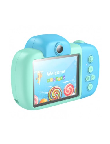 Hoco DV201 Digital Camera for Kids, 1080P, 2MP, Blue | Φωτογραφικές Μηχανές