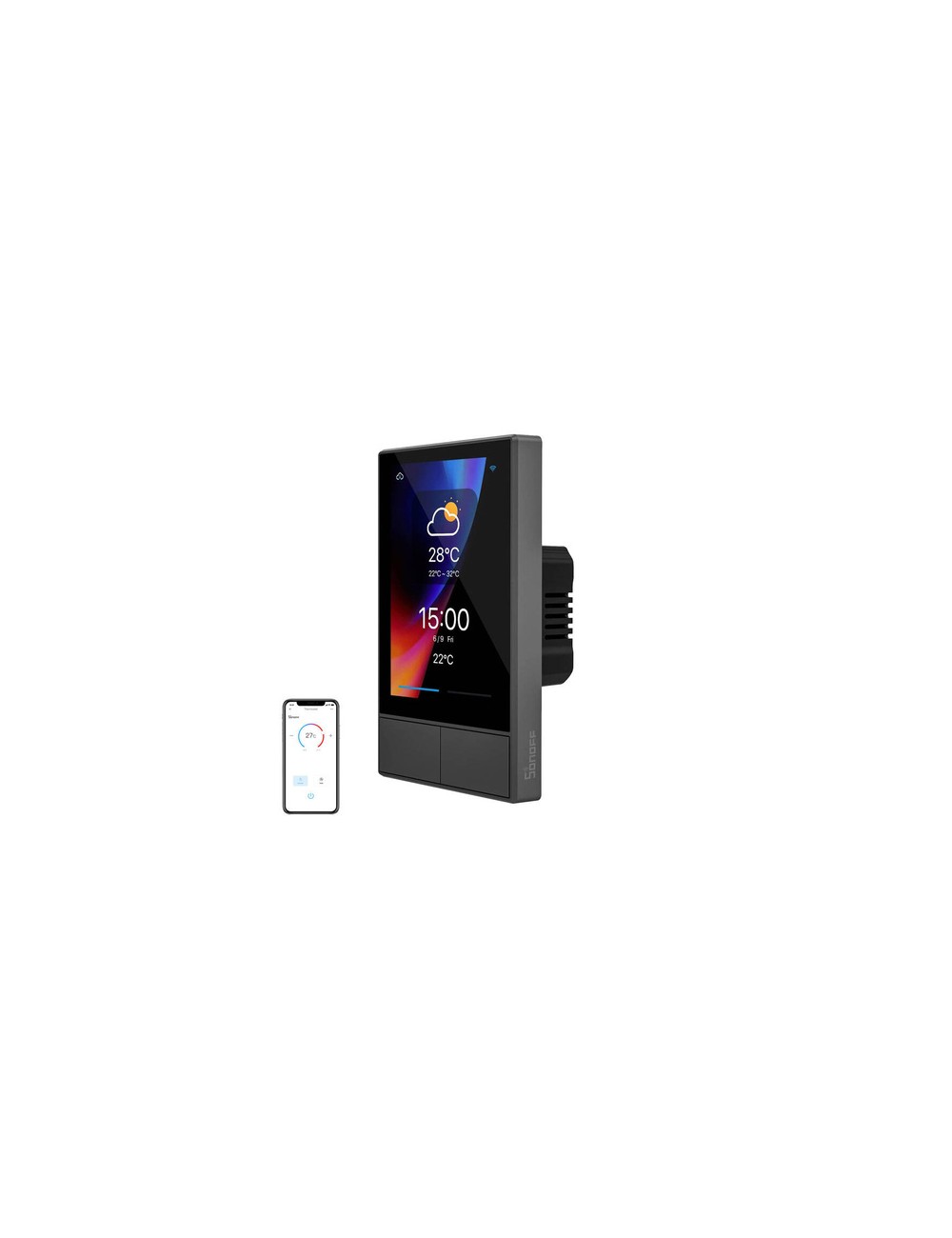 SONOFF NSPanel Έξυπνος πίνακας ελέγχου WiFi  (μαύρο, 120mm)
