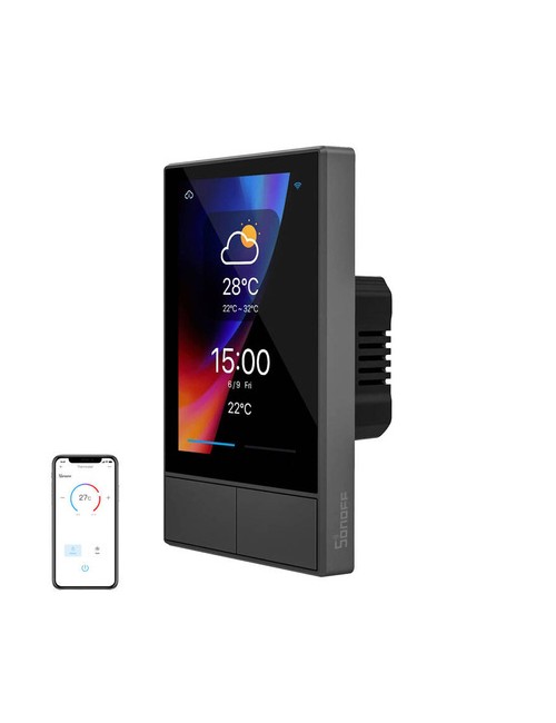 SONOFF NSPanel Έξυπνος πίνακας ελέγχου WiFi  (μαύρο, 120mm)