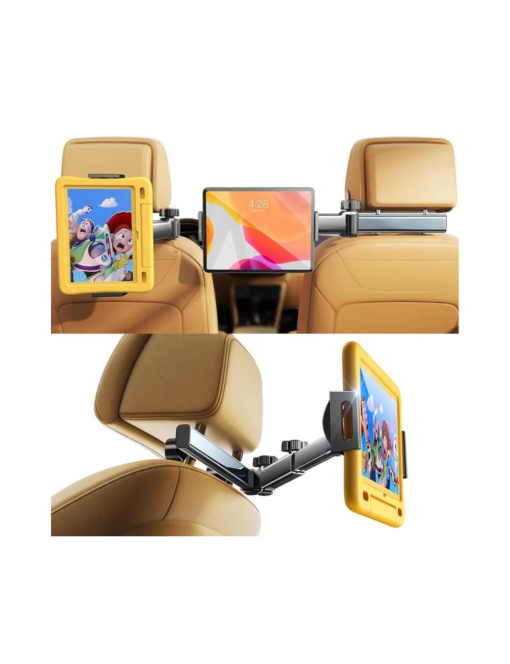 Lisen Βάση Κινητού Αυτοκινήτου 4.7inch - 12.9inch, Black (YL0423090004)