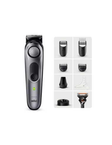 Braun BT7420 Series 7 Trimmer Μηχανή Επαναφορτιζόμενη Black / Space Grey