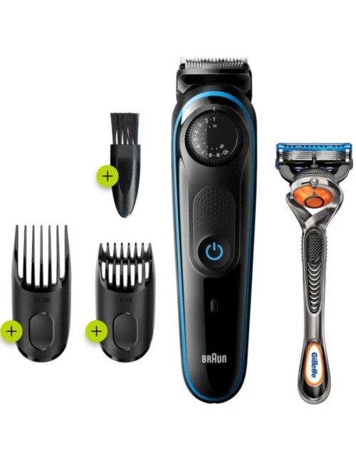 Braun BT3240 Σετ Επαναφορτιζόμενης Κουρευτικής Μηχανής Black/Blue